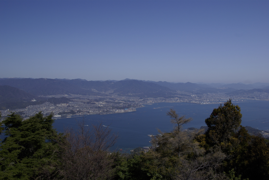弥山展望台からの写真