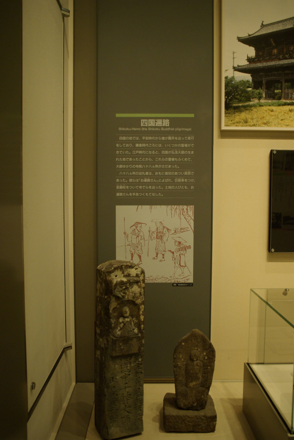 徳島県立博物館四国遍路の説明板