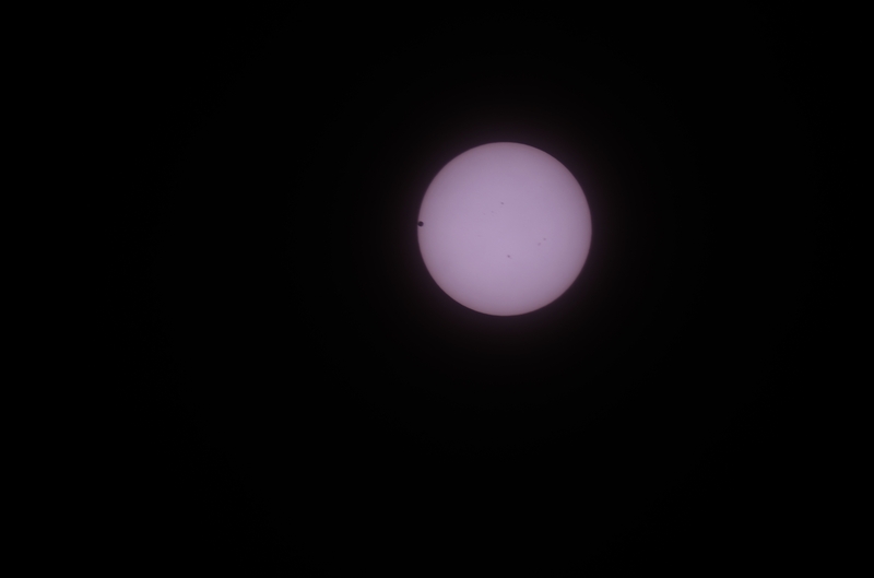 金星の日面通過写真