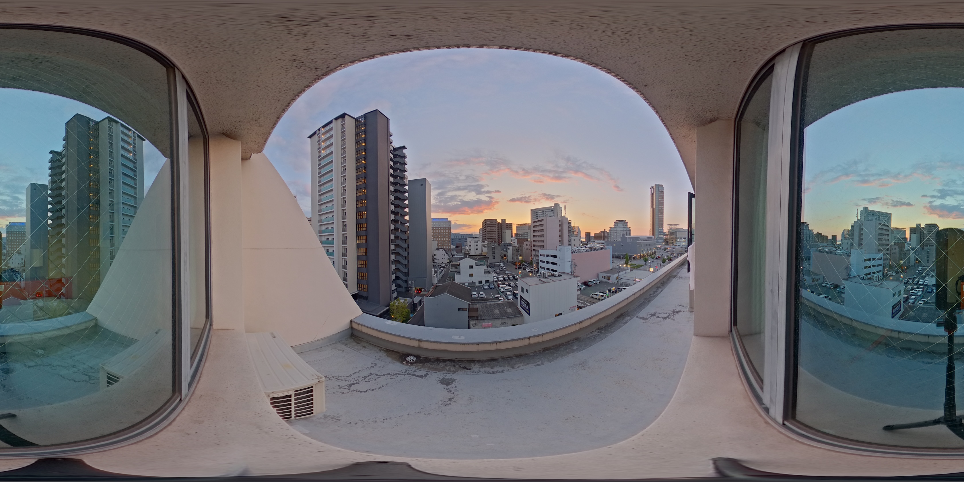 ハイパーイン高松駅前客室 360度パノラマ