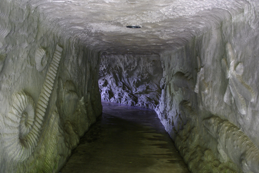 穂別道民の森屋外博物館トンネル内部の写真