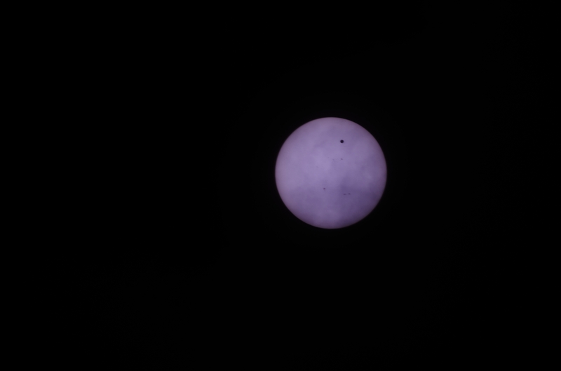 金星の日面通過写真
