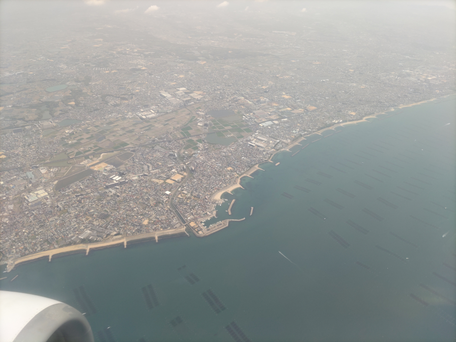 江井島港上空の写真