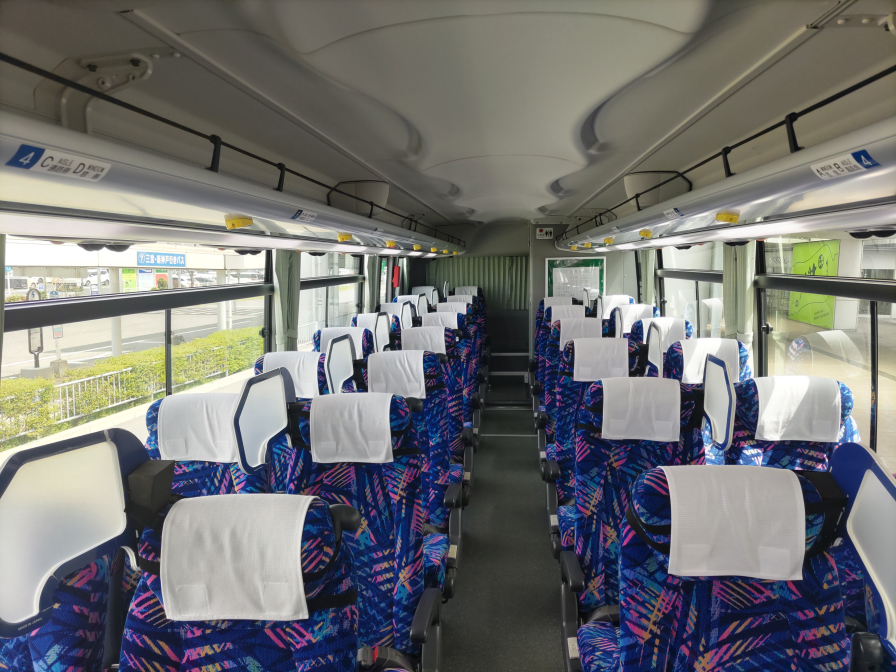 JR四国バス阿波エクスプレス神戸号の車内の写真